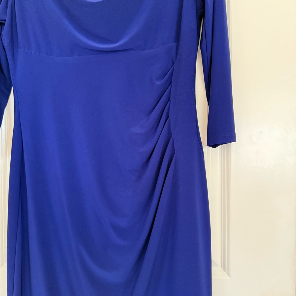 Lauren Ralph Lauren Royal Blue Long Sleeve Dress